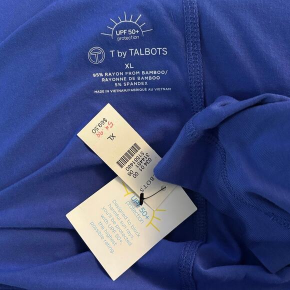 NEW T by Talbots Size XL UPF 50+ Open Front Cardigan Pockets - Picture 3 of 5